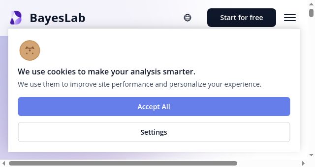 Screenshot of bayeslab.ai