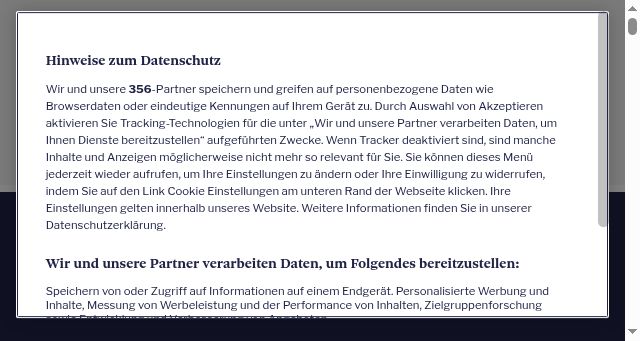 Screenshot of bazonline.ch