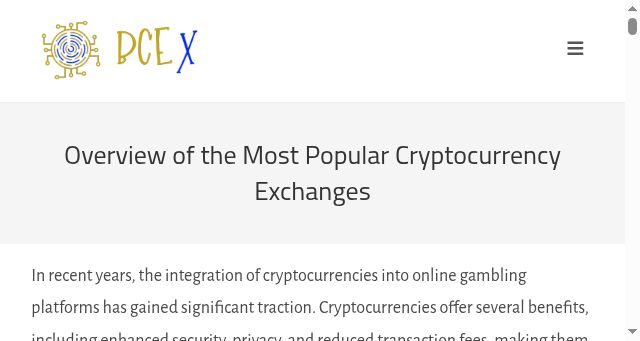 Screenshot of bcex.ca