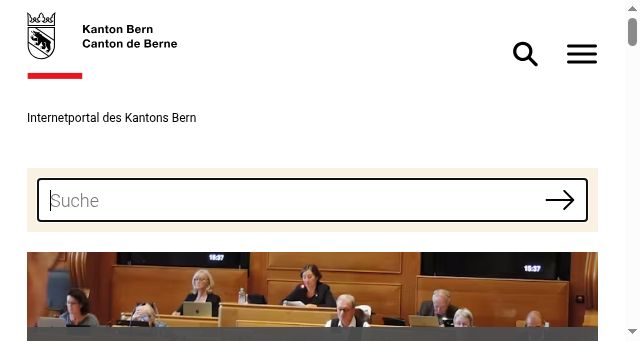 Screenshot of be.ch