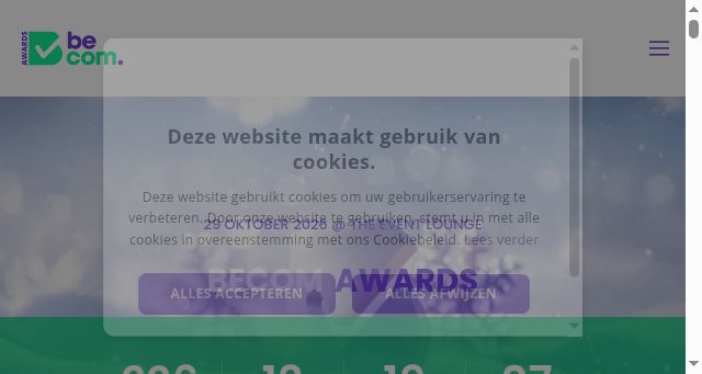 Screenshot of becomawards.digital
