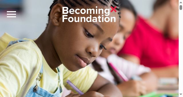Screenshot of becomingxfoundation.org