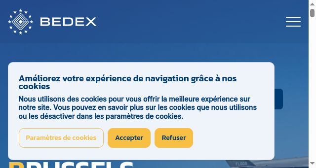 Screenshot of bedex.brussels