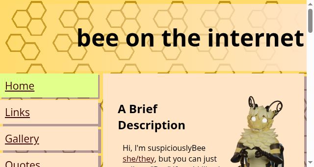 Screenshot of bee.movie