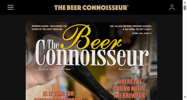 Screenshot of beerconnoisseur.com