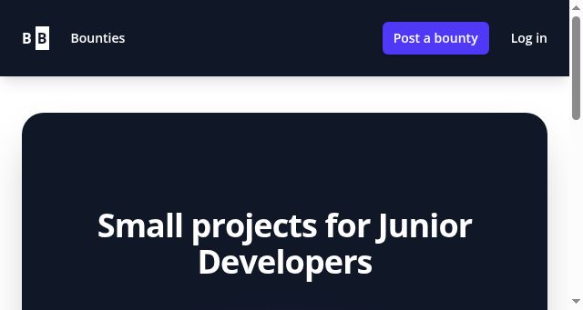 Screenshot of beginnerbounties.com