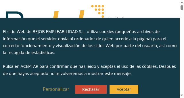 Screenshot of bejob.dev