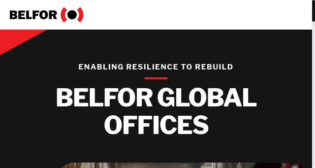 Screenshot of belfor.com