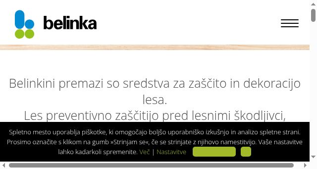 Screenshot of belinka.com