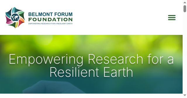 Screenshot of belmontforumfoundation.org