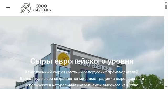 Screenshot of belsyr.by
