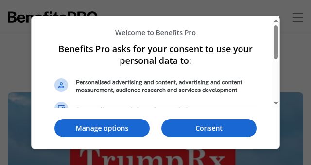 Screenshot of benefitspro.com