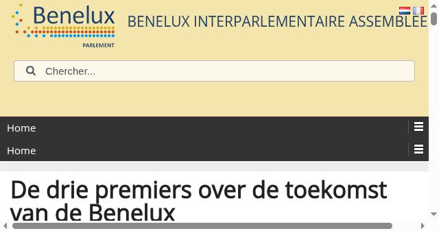 Screenshot of beneluxparl.eu