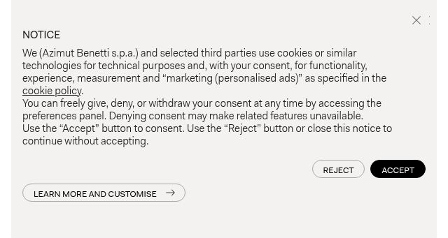 Screenshot of benettiyachts.com