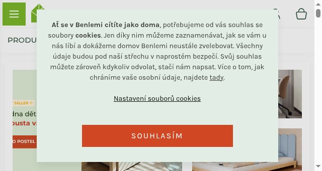 Screenshot of benlemi.cz