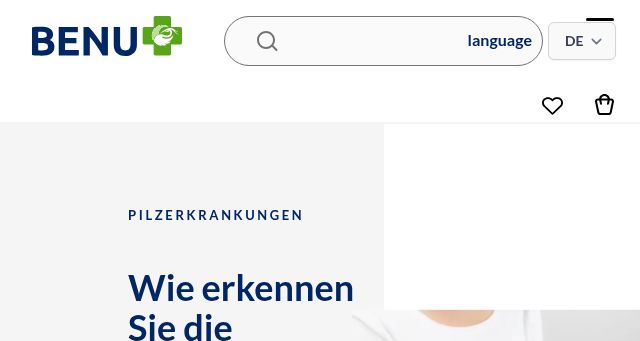 Screenshot of benu.ch