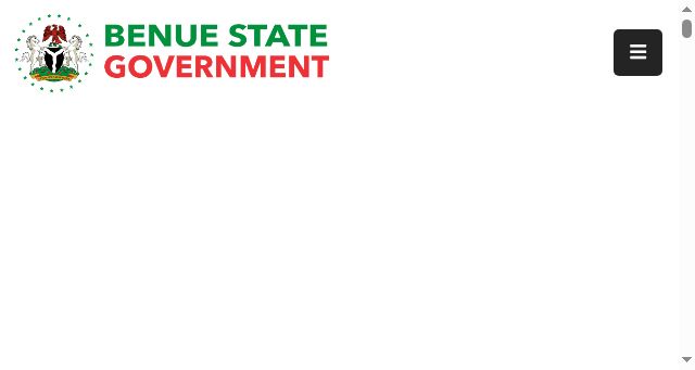 Screenshot of benuestate.gov.ng