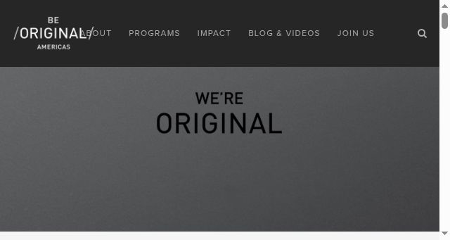 Screenshot of beoriginalamericas.com
