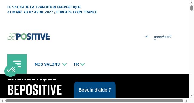 Screenshot of bepositive-events.com