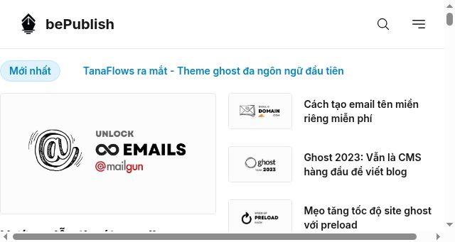 Screenshot of bepublish.com