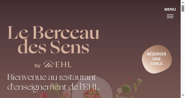 Screenshot of berceau-des-sens.ch