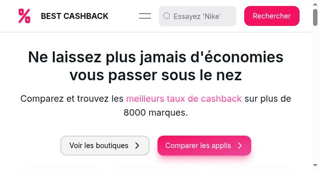 Screenshot of best-cashback.com