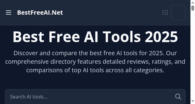 Screenshot of bestfreeai.net
