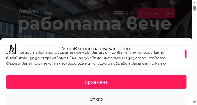 Screenshot of betahaus.bg