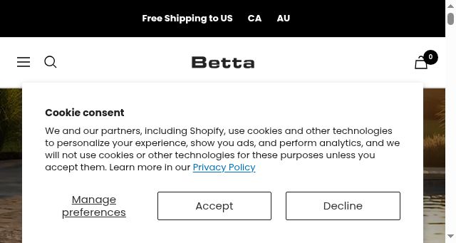 Screenshot of bettabot.com