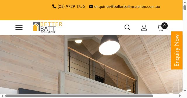 Screenshot of betterbattinsulation.com.au