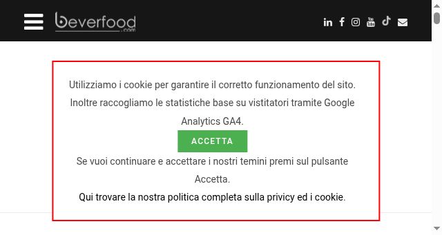 Screenshot of beverfood.com