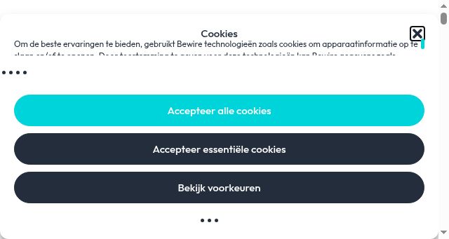 Screenshot of bewire.be