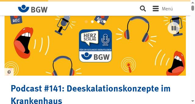 Screenshot of bgw-online.de