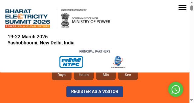 Screenshot of bharatelectricitysummit.com