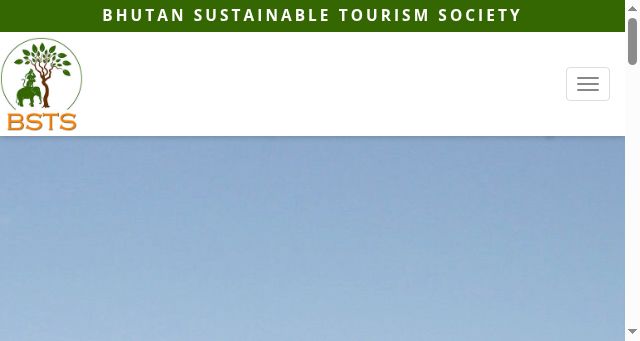 Screenshot of bhutantourismsociety.com