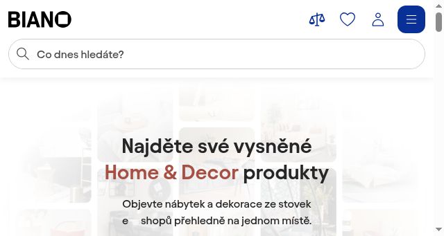 Screenshot of biano.cz