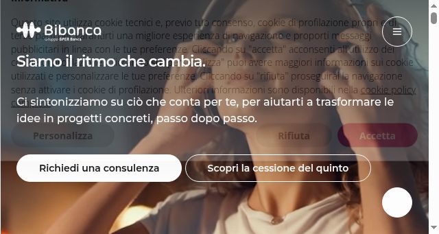 Screenshot of bibanca.it