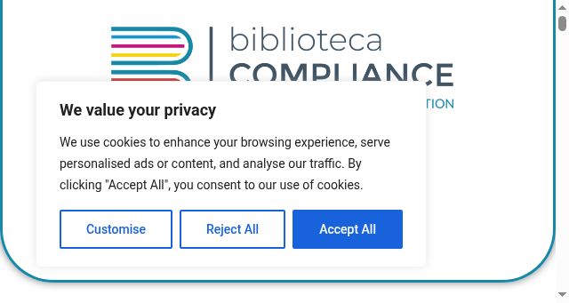 Screenshot of bibliotecacompliance.com