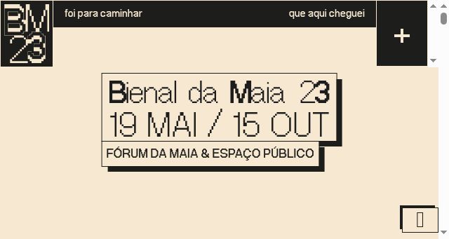 Screenshot of bienaldamaia23.pt