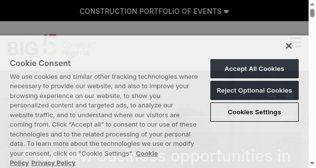 Screenshot of big5constructnigeria.com