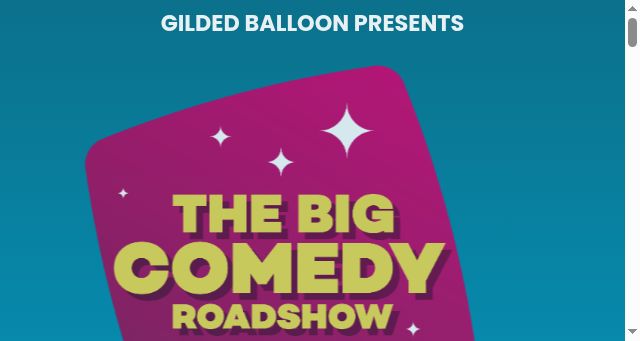 Screenshot of bigcomedyroadshow.com