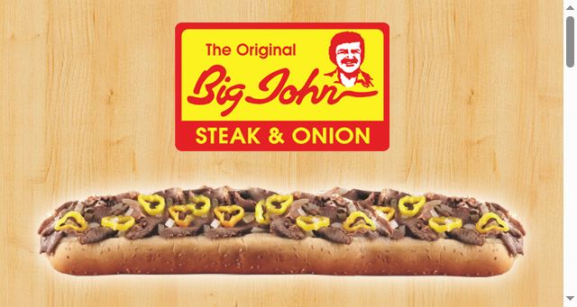 Screenshot of bigjohnsteakandonion.net