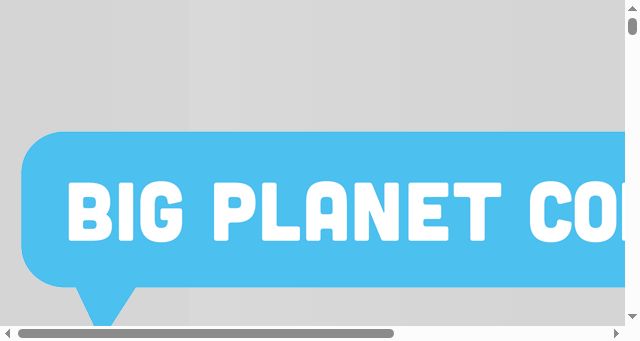 Screenshot of bigplanetcomics.com