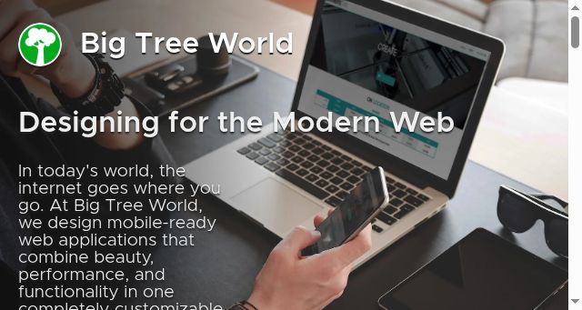 Screenshot of bigtreeworld.com