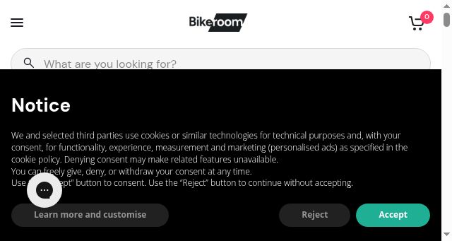 Screenshot of bike-room.com