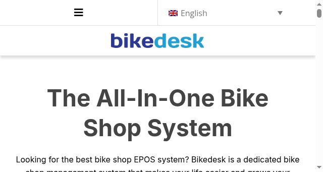 Screenshot of bikedesk.com