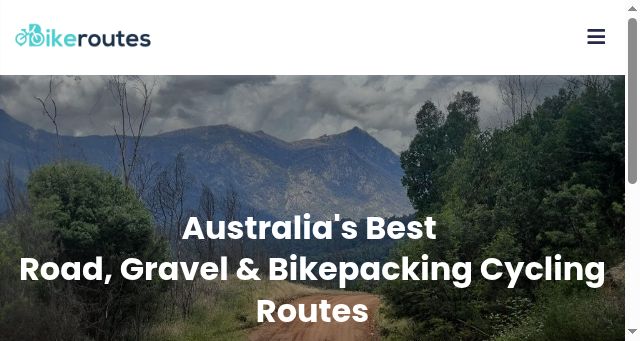 Screenshot of bikeroutes.com.au