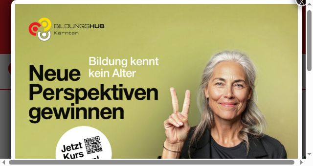 Screenshot of bildungshub-kaernten.at
