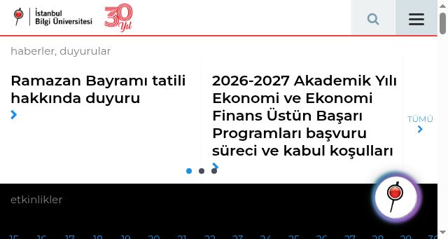 Screenshot of bilgi.edu.tr