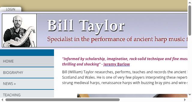 Screenshot of billtaylor.eu